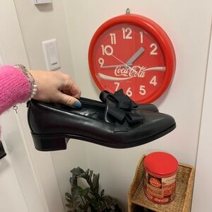 Browns Couture Leather Tulip Loafers